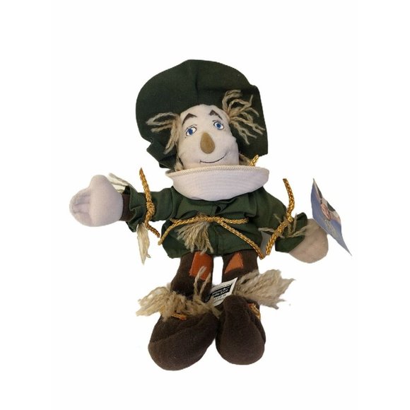 Warner Bros Studio Wizard of OZ Scarecrow Doll Stuff Plush Green Plush 9" Toy - Picture 4 of 6
